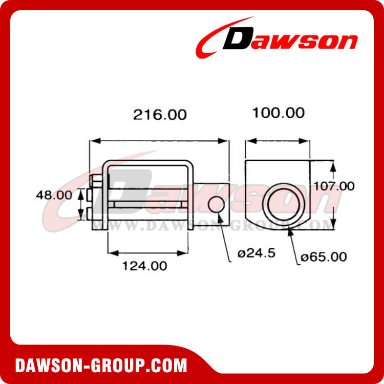DSWN6805 B/S: 6800 كجم/15000 رطل ونش ربط الحزام
