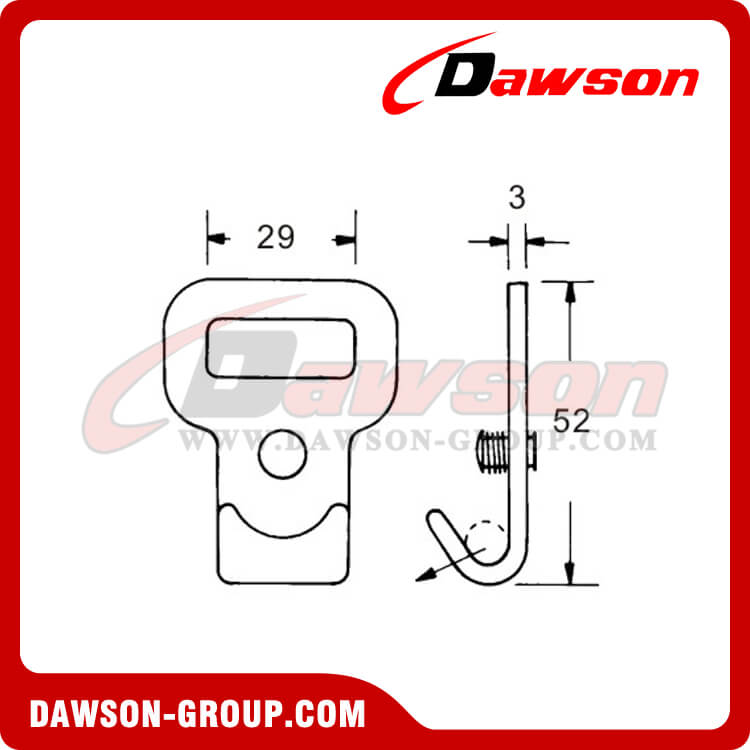 DSFH25151 フラット フック - Dawson Group Ltd. - 中国メーカー、サプライヤー、工場