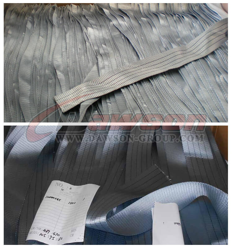 4000kg Tubo redondo de la manga de las eslingas de elevaci&oacute;n del poli&eacute;ster de 4 toneladas, manga suave de las eslingas - Proveedor del fabricante de China