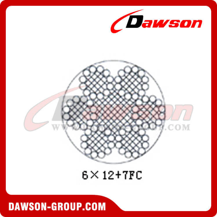Construcci&oacute;n de cable de acero (6 &times; 12 + 7FC) - Dawson Group Ltd. - Fabricante, proveedor, f&aacute;brica de China