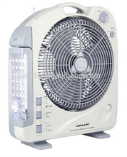 Hot sale 12 inch rechargeable fan with led light