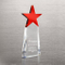 Red Star Pinnacle Crystal Trophy for Achievements Awards (#78252)