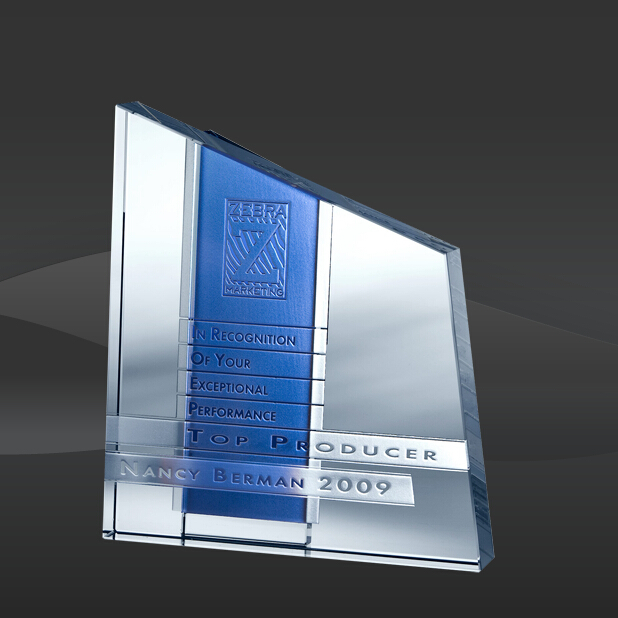 Blue Chroma Crystal Award (JC-2525)