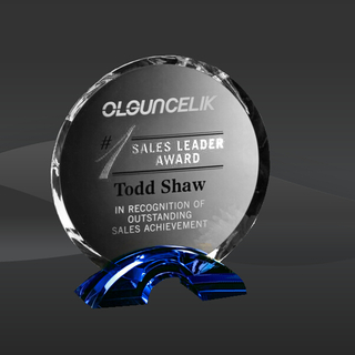 Blue Indigo Crystal Circle Award (CD-6888, CD-6889, CD-6890)
