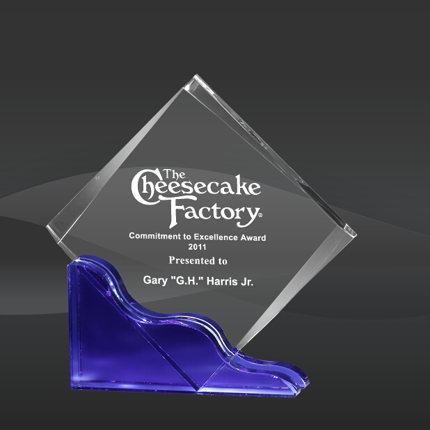 Stream of Success Crystal Award (MPI-CR-A1106BU-6)