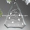 Personalized Glass Christmas Tree Decoration for Souvenir Gift