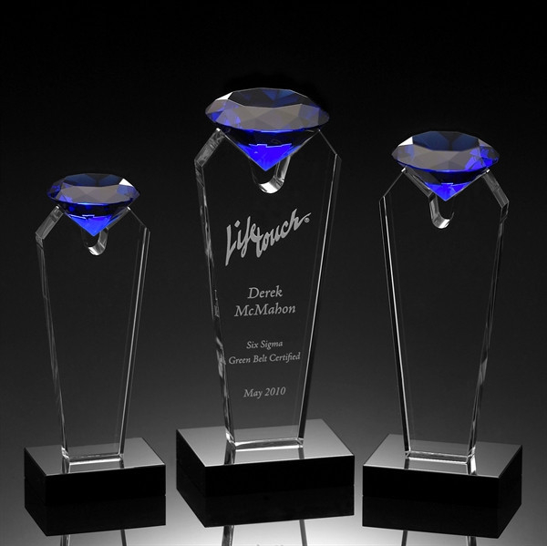 Blue Diamond Crystal Award (#1121, #1122, #1123)