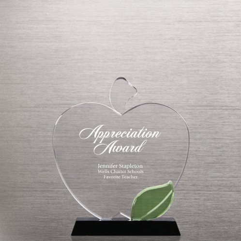 Apple Crystal Trophy for Teachers Award (#76531)