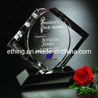 CEO Award 9 Inch Black Glass Award (CA-1147)