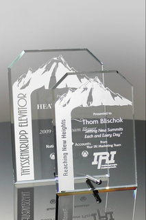 Clipped Quad Glass Achievement Award (#1589, #1925)