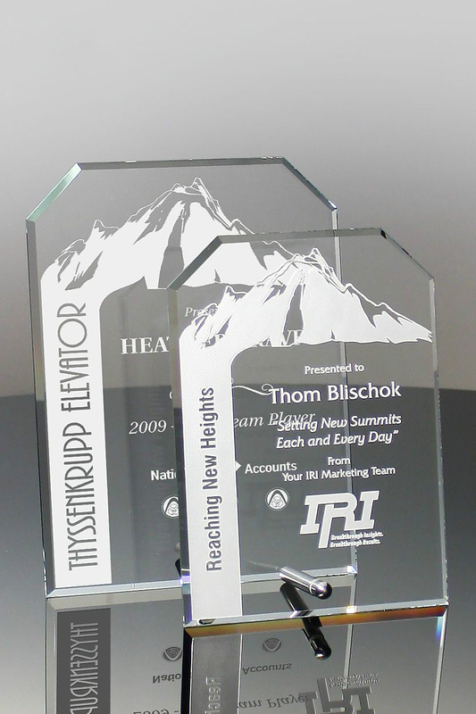 Clipped Quad Glass Achievement Award (#1589, #1925)