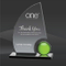 Smoked Sail Green Orb Crystal Award (MP-AWK8643-G)