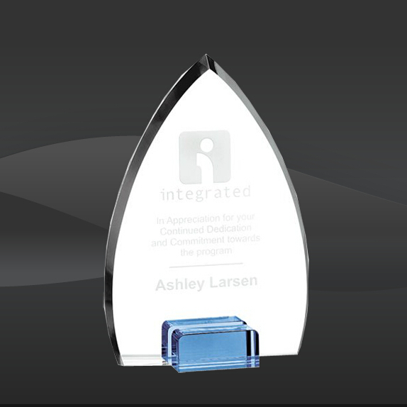 Sky Blue Arrowhead Crystal Award (MP-AWS4031, MP-AWS4032, MP-AWS4033)