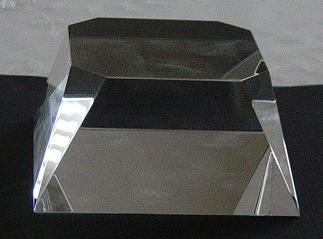 Glass Crystal Base for Glass Crystal Award or Golf Trophies