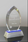 Flame Blue and Clear Award with Metal Base (#5415)