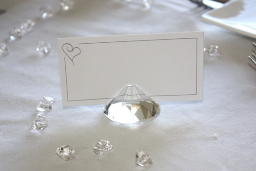 Wedding Decoration of Crystal Place Card Holder