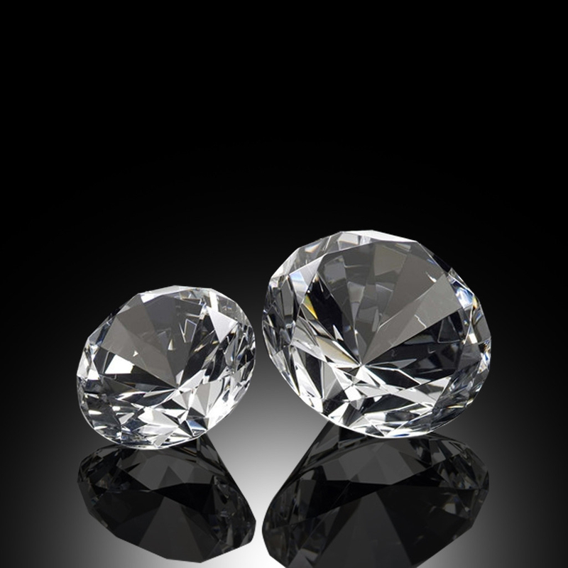 Crystal Diamond Paperweights (#50232, #50233, #50234, #50235)