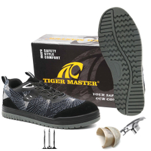 Oil slip resistance pu sole CE composite toe safety shoes sport