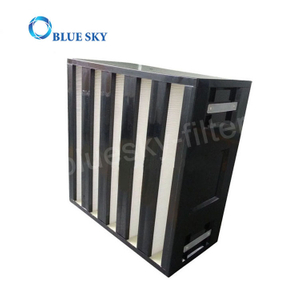 Filtro de aire HEPA V-Bank para sistema HVAC de caja rígida