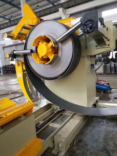 LPG Cylinder Three in One Mechanical Decoiler, Straightening and Blanking Line