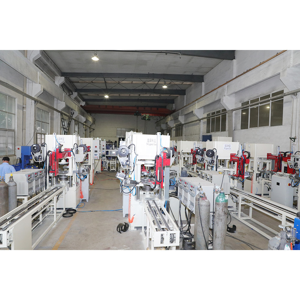 Semi Automatic LPG Cylinder Upper Lower Body Trimming Machine