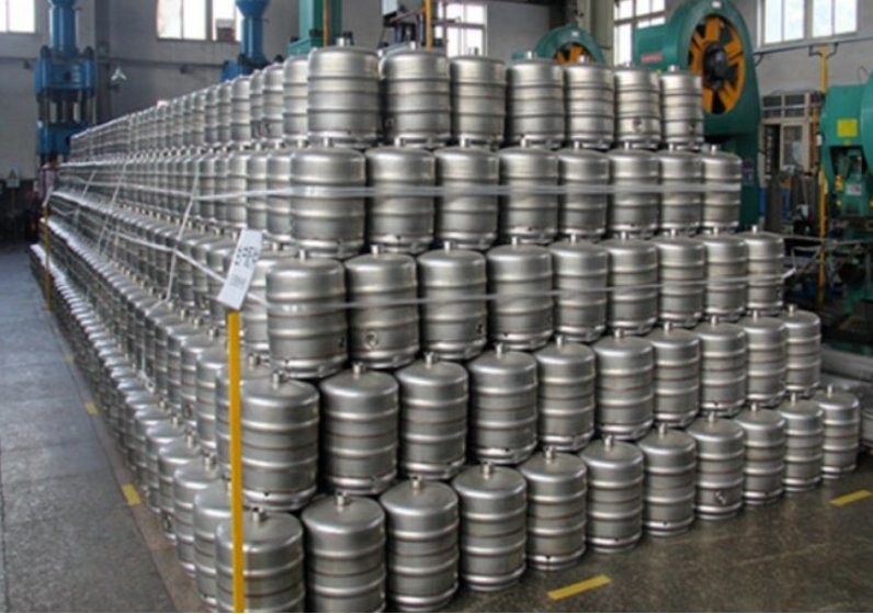 2.5 or 5 Gallons Craft Beer Keg Production Line Stainless Automatic Beer Keg Production Line