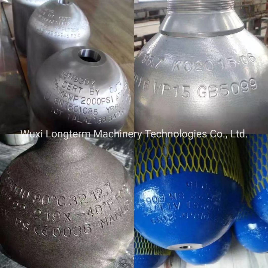 D232 406 CNG Cylinder Coding/Marking Machine Seamless Cylinders Neck Embossing Machine