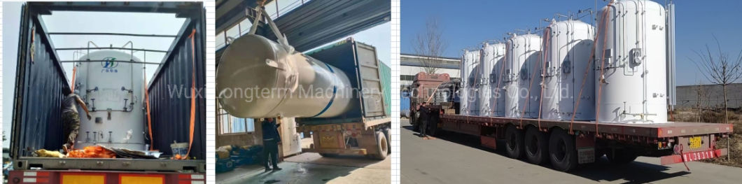 3m3 5m3 Cryogenic Pressure Storage Tank for Industrial Gas Liquid Oxygen Nitrogen Argon LNG