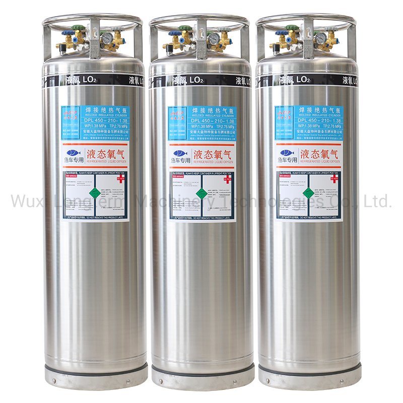 Empty Heat-Insulation Liquid Cryogenic Gas Cylinder Dewar Tank Bottle^