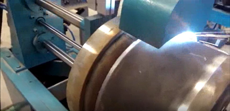 Semi Automatic LPG Cylinder Bottom Ring Welding Machine