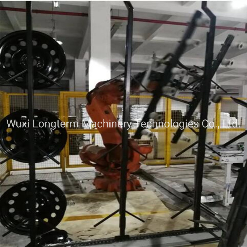 Environmental Protection Electric Powder Coating Line Production Line Electrostatic / Powder Coating Booth for Wheel Rim