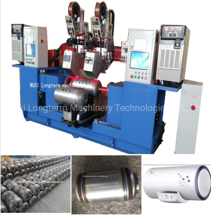 5kg 14kg 12.5kg 18kg 19kg 20kg 35kg Automatic LPG Gas Cylinder Body Circle Seam Welding Line for LPG Manufacturing Plant