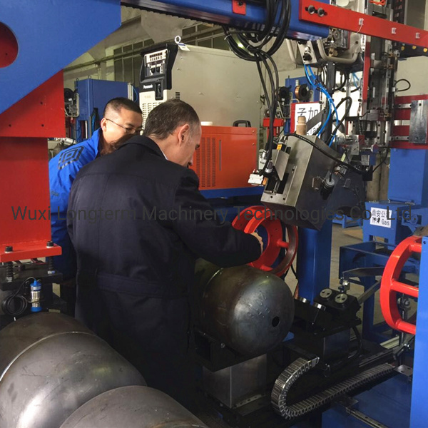 Gas Cylinder, Water Heater Circumferential Welding Machines 3 in 1 Welding Line