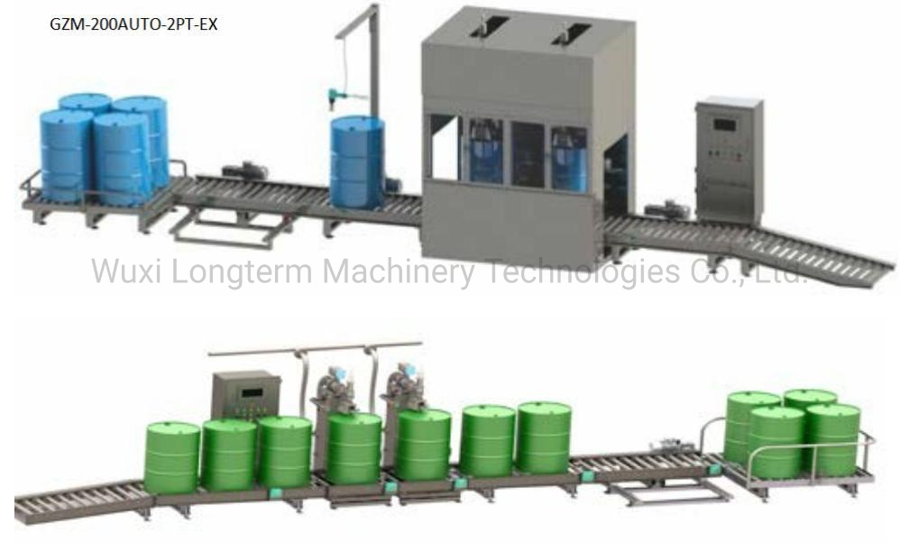 Automatic Steel Drum Oil Filling Machine Steel Barrel Filling Packing Machine