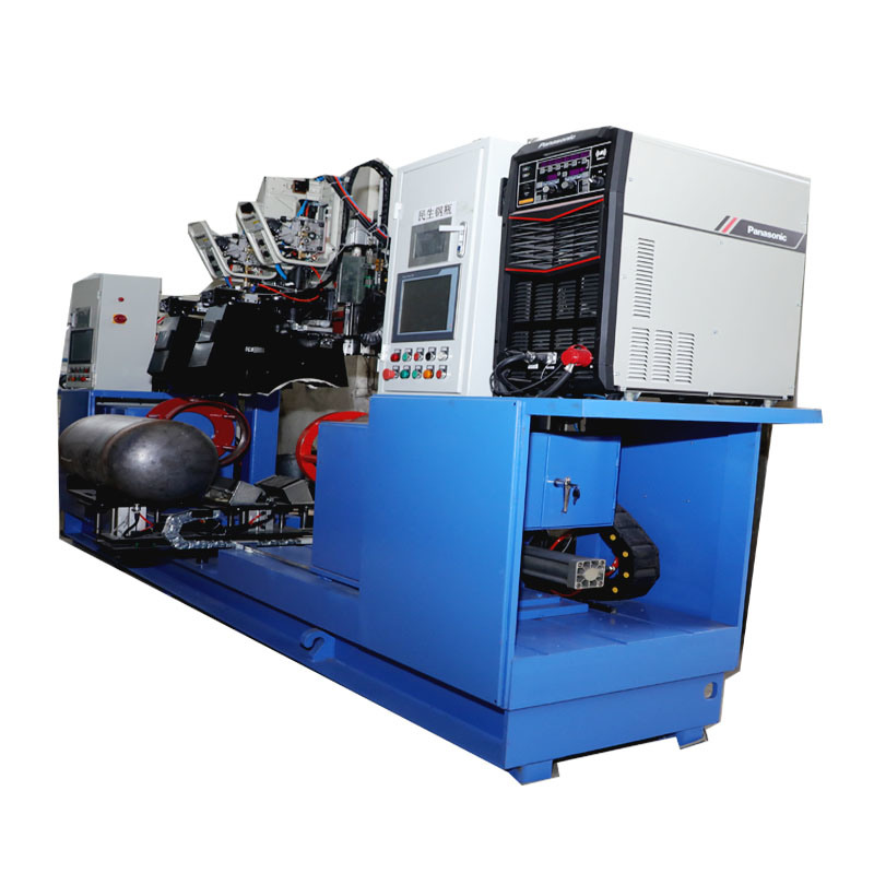 China Automatic Steel LPG Cylinder High Frequency Two Heads Precision TIG Circumferential Seam Welder Machine