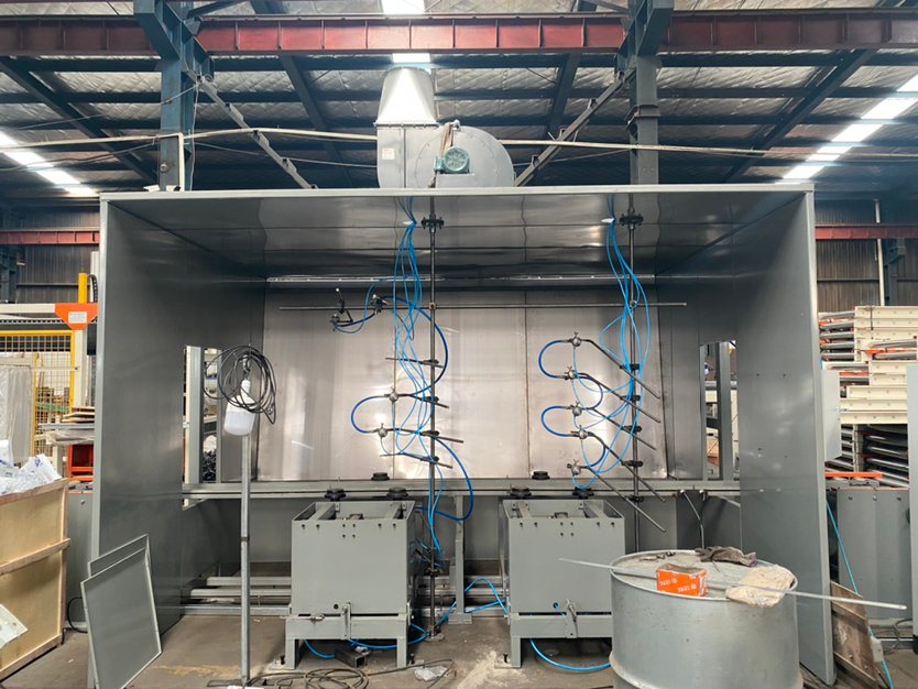 Three Color Automatic Steel Drum/Barrel Painting Spray Booth