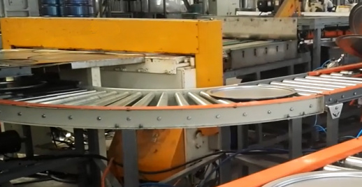 Steel Bitumen Drum Production Line Conveyor