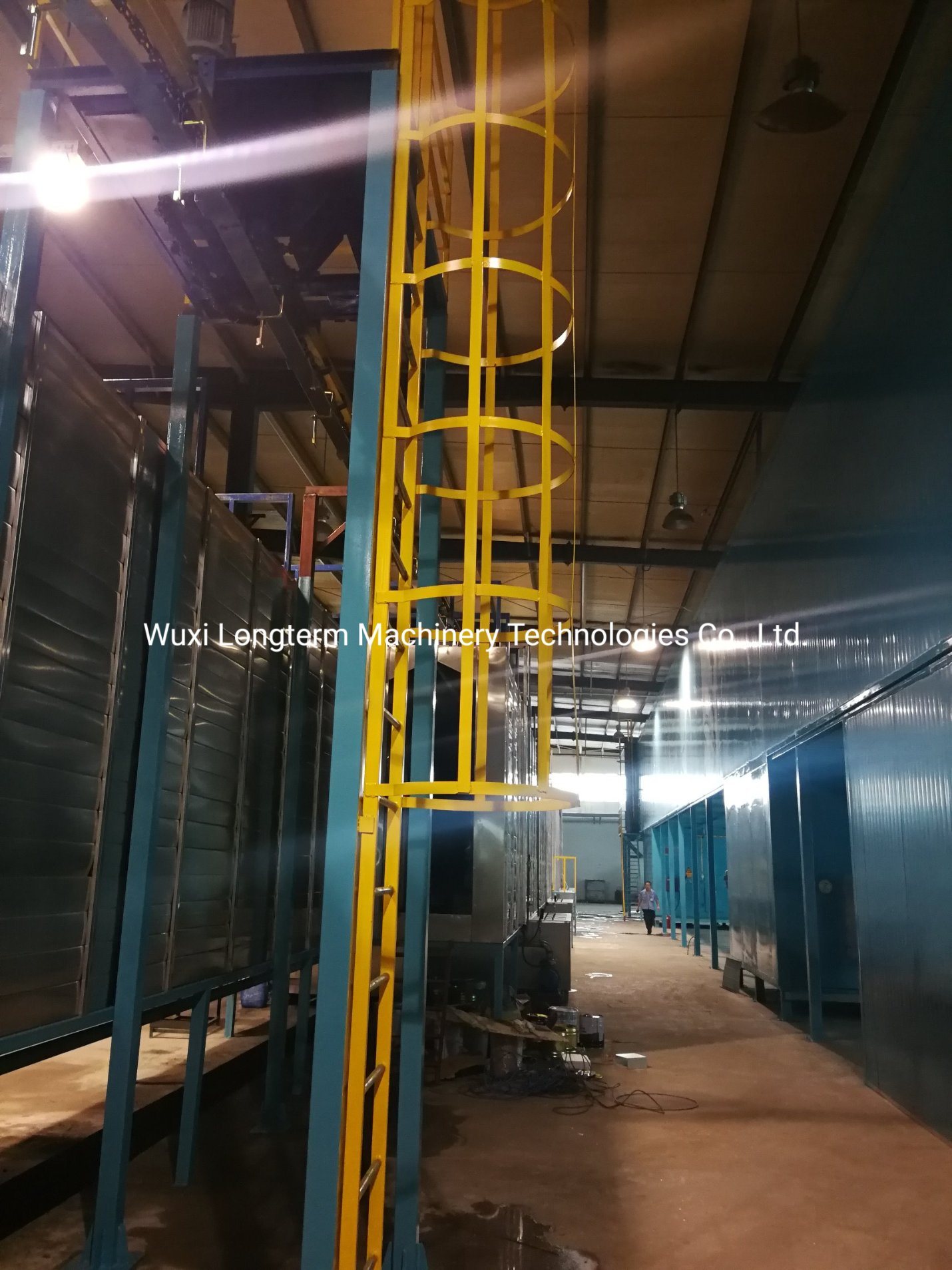 High Quality Ce Certificated Spray Powder Coating Line for Wood Products, Fully Automatic Robot Transfer System Powder Coating Line%