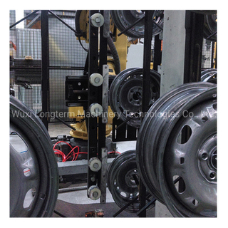 Car Wheel Hub Transport Auto Spray Painting Line, Automobile ABB Robot Power Coating System for Car Hubcap&