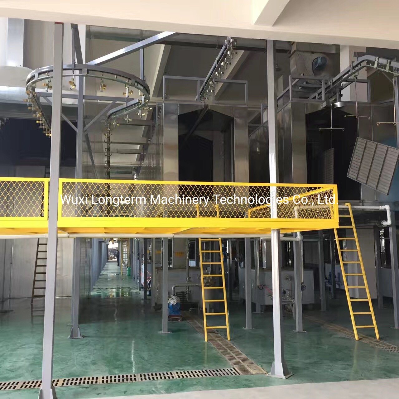 High Quality Ce Certificated Spray Powder Coating Line for Wood Products, Fully Automatic Robot Transfer System Powder Coating Line%