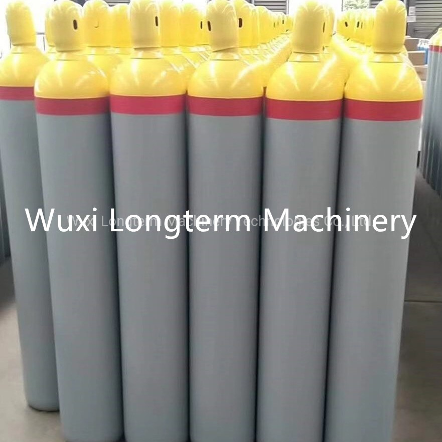 46.7L 150bar5.4mm High Pressure Vessel Seamless Steel Oxygen Gas Cylinder~
