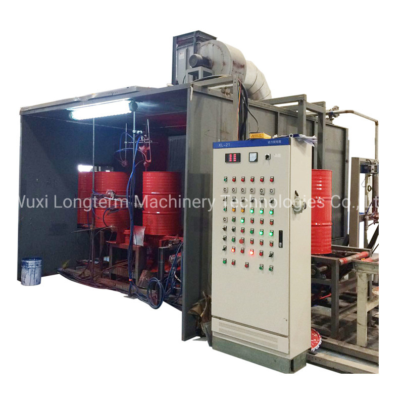 Automatic Steel Oil Drum Painting Machine Outside and Inner Spraying Booth for Steel Drums