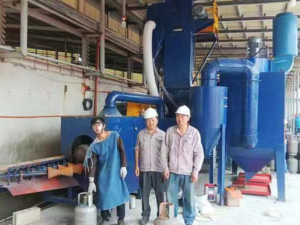 LPG Cylinder Shot Blasting Machine Shipment