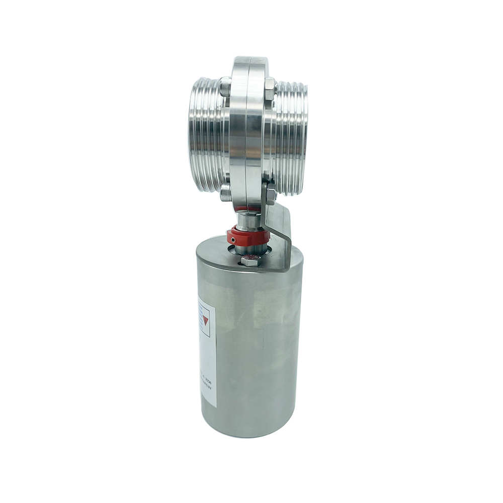  Пневматический санитарный дроссельный клапан с наружной резьбой для системы фильтрации