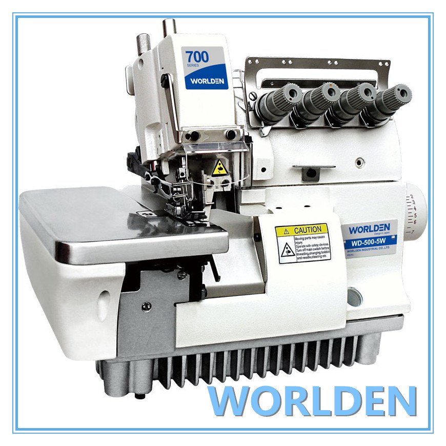 Wd-700-5W Super High Speed Wide Needle Gage Overlock Sewing Machine