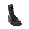 حذاء عسكري أسود قتالي من الجلد بالكامل 6236