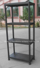 5 Tier Black Plastic Heavy Duty Shelving Racking Storage Unit (6030P-5T)