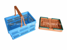 Large Size Folding Plastic Basket (FB003)