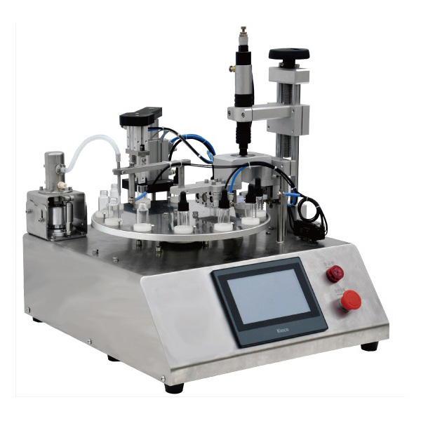 Semi-Automatic Desktop Ceramic Pump Filling Capping Machine