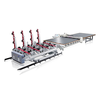 Fully automatic double-turn double-station glass cutting line